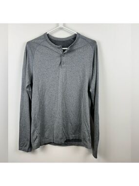 Lululemon Metal Vent Tech Long Sleeve Shirt Mens Medium Gray